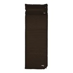 NILS CAMP mata samopompująca turystyczna z poduszką NC4001 czarna, Kolor: czarny NILS CAMP mata samopompująca turystyczna z poduszką NC4001 czarna, Kolor: czarny