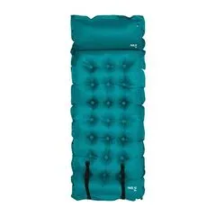 NILS CAMP mata samopompująca turystyczna z poduszką NC4018 zielona, Kolor: morski, Waga: 1