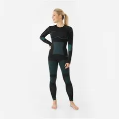 Bielizna Termoaktywna Damska VIKING Ilsa Set zestaw czarny, Kolor: turkusowy, Rozmiar: S