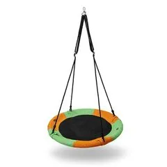 NILS NB5003 BOCIANIE GNIAZDO HUŚTAWKA POMARAŃCZOWO ZIELONY ŚR.90 CM