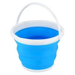 NILS CAMP NC1731 WIADRO SKŁADANE NIEBIESKIE 10L, Kolor: niebieski, Pojemność (litry): 10