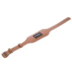 HMS pas kulturystyczny na siłownię skórzany PA3998 brązowy, Kolor: brązowy, Rozmiar: M