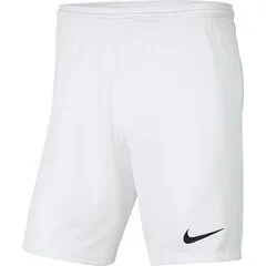 NIKE Spodenki męskie Dry Park III NB K BV6855 010 czarne, Kolor: biały, Rozmiar: M