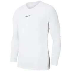 NIKE koszulka termoaktywna dla dzieci Nike Dry Park First Layer JSY LS AV2611 100 biała, Kolor: biały, Rozmiar: S