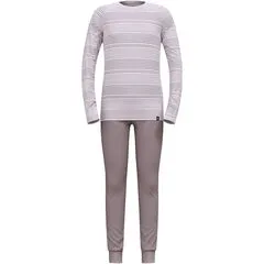 ODLO bielizna termoaktywna dziecięcia komplet spodnie i bluza fioletowy, Kolor: fioletowy, Waga: 0.2, Rozmiar: 116