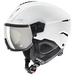 UVEX INSTINCT VISOR kask narciarski hardshell z goglami biały, Kolor: biały, Waga: 1, Rozmiar: 60-62