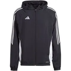 ADIDAS kurtka męska wiatrówka trenigowa z kaputrem IM8806 czarna, Kolor: czarny, Waga: 410-450g, Rozmiar: XL