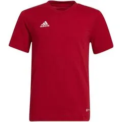 ADIDAS koszulka treningowa chłopięca t-shirt do ćwiczeń Entrada HC0447 biała, Kolor: czerwony, Waga: 0.2, Rozmiar: 128
