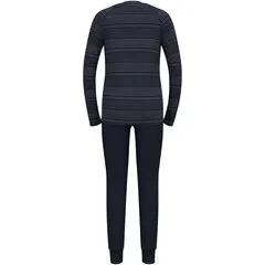 ODLO bielizna termoaktywna dziecięcia komplet spodnie i bluza granatowy, Kolor: granatowy, Waga: 0.2, Rozmiar: 140