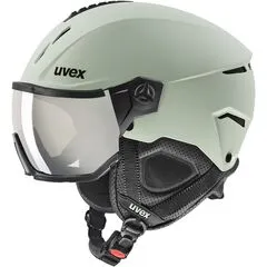 UVEX INSTINCT VISOR kask narciarski hardshell z goglami zielony, Kolor: zielony, Waga: 1, Rozmiar: 53-56