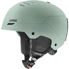 UVEX Kask narciarski hardshell z regulacją Wanted szary, Kolor: zielony, Rozmiar: 58-61