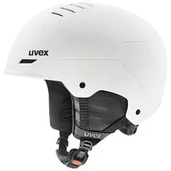 UVEX Kask narciarski hardshell z regulacją Wanted szary, Kolor: biały, Rozmiar: 54-58