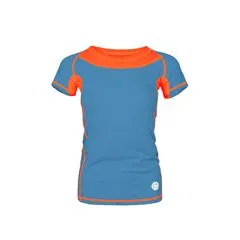 Milo Koszulka damska do biegania Tlell Lady ocean blue / salmon orange Polartec Delta r. M