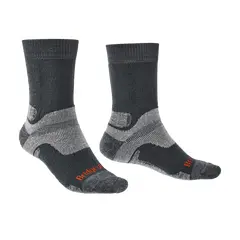 Bridgedale Skarpety męskie z amortyzacją Hike Midweight Merino Performance Boot szare, Kolor: szary, Waga: 1, Rozmiar: M (40-43)