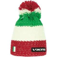 VIKING CORNET czapka męska zimowa z pomponem czerwona/zielona, Kolor: zielony, Waga: 0.2, Rozmiar: one size