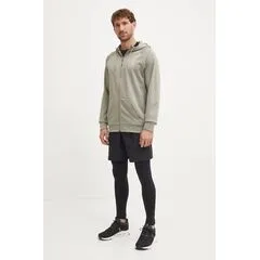 ADIDAS bluza dresowa męska na zamek z kapturem IW8395 zielona, Kolor: zielony, Waga: 0.3, Rozmiar: S