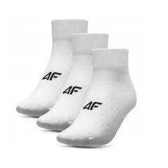 4F Skarpety krótkie męskie M278 ( 3 sztuki ) białe, Kolor: biały, Rozmiar: 39-42