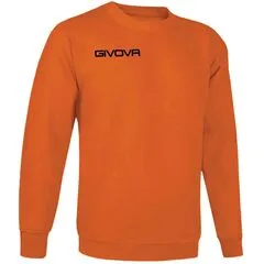 GIVOVA bluza męska polarowa sportowa G/COLLO MA019 pomarańczowa, Kolor: pomarańczowy, Rozmiar: L