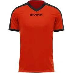 GIVOVA koszulka sportowa męska t-shirt treningowy MAC04 czerwona, Kolor: czerwony, Rozmiar: S