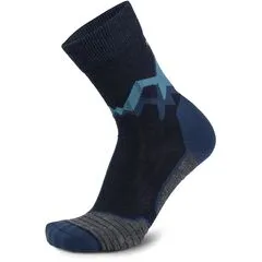 MEINDL Skarpety trekkingowe męskie MT3.5 z wełną merino, Kolor: granatowy, Rozmiar: 45/47