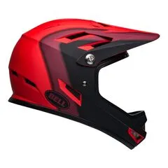 BELL Kask rowerowy full face SANCTION presences matte red black, Kolor: czerwony, Rozmiar: XS (48-51 cm)
