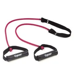 TIGUAR guma treningowa z rączkami do ćwiczeń fioletowa, Kolor: fioletowy, Rozmiar: one size