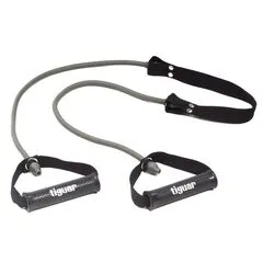 TIGUAR guma treningowa z rączkami do ćwiczeń szara, Kolor: szary, Rozmiar: one size