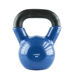 KNV08 Blue Kettlebell Żeliwny Pokryty Winylem 8kg HMS, Kolor: niebieski, Waga: 8 kg KNV08 Blue Kettlebell Żeliwny Pokryty Winylem 8kg HMS, Kolor: niebieski, Waga: 8 kg
