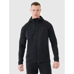 4F bluza dresowa męska trenigowa 4FWSS25TFSWM513 czarna, Kolor: czarny, Rozmiar: S