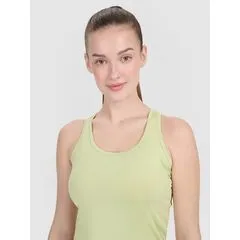 4F top treningowy damski do ćwiczeń 4FRSS25TFSLF414 zielony, Kolor: zielony, Rozmiar: L