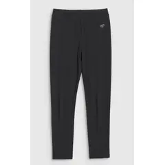 4F legginsy dziecięce bawełniane 4FJWMM00TTIGF220 czarne, Kolor: czarny, Rozmiar: 158