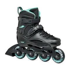 ROLLERBLADE RB80 rolki damskie do jazdy slalomowej czarne/niebieskie