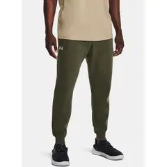 UNDER ARMOUR spodnie dresowe męskie joggery Rival Fleece zielone, Kolor: zielony, Rozmiar: S