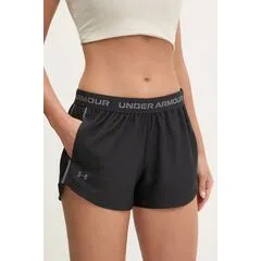 UNDER ARMOUR spodenki treningowe damskie Tech Play Up czarne, Kolor: czarny, Rozmiar: L