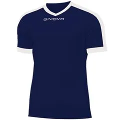 GIVOVA koszulka sportowa męska treningowa MAC04 granatowo-biała, Kolor: granatowo-biały, Rozmiar: S