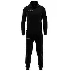 GIVOVA dres męski komplet spodnie i bluza TR033 czarny, Kolor: czarny, Rozmiar: S GIVOVA dres męski komplet spodnie i bluza TR033 czarny, Kolor: czarny, Rozmiar: S