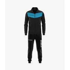 GIVOVA dres sportowy męski komplet bluza i spodnie Triacetato czarny/niebieski