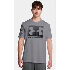 UNDER ARMOUR t-shirt męski koszulka treningowa LOGO UPDATE szary, Kolor: szary, Rozmiar: L
