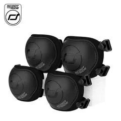 SCOOTANDRIDE Zestaw ochraniaczy dla dzieci czarne, Kolor: czarny, Rozmiar: XXS