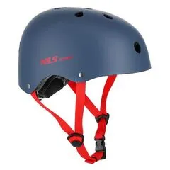 NILS EXTREME kask skatingowy orzeszek MTW001 szary/czerwony, Kolor: czerwony, Rozmiar: M