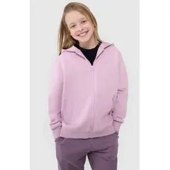 4F bluza rozpinana dla dziewczynki 4FJWSS25TSWSF1853 fioletowa, Kolor: różowy, Rozmiar: 164