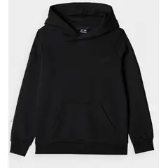 4F bluza z kapturem dla chłopca 4FJWSS25TSWSM1859 czarna, Kolor: czarny, Rozmiar: 152