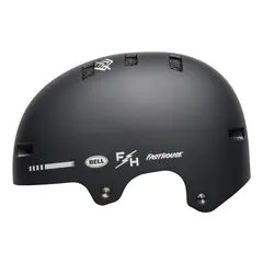 Kask bmx BELL LOCAL matowy czarno-biały Fasthouse, Kolor: czarno-biały, Rozmiar: S (51–55 cm)