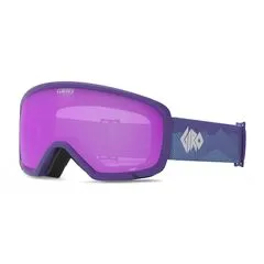 Gogle zimowe juniorskie GIRO STOMP PURPLE LINTICULAR (szyba AMBER różowy 19-42% S2)