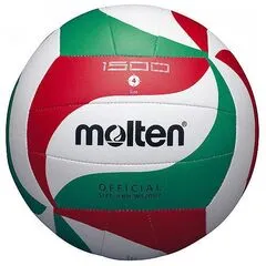MOLTEN V4M1500 Piłka do siatkówki na halę biała/czerwona/zielona