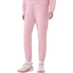 4F spodnie z dzianiny french terry z kolekcji basic 4FWMM00TTROF1138 różowe, Kolor: różowy, Rozmiar: S