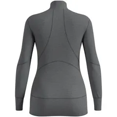 Koszulka termoaktywna z długim rękawem i półgolfem damska ODLO BLACTIVE X-WARM szary, Kolor: szary, Rozmiar: S