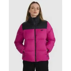 4F kurtka damska zimowa puchowa 4FWAW25TDJAF581 różowa, Kolor: różowy, Rozmiar: M