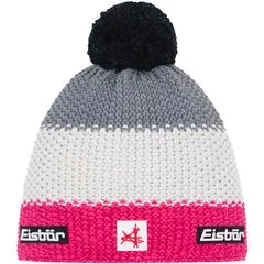 Czapka Eisbar Star Pompon MÜ SA szaro-różowa, Kolor: różowy, Rozmiar: one size