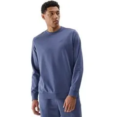 4F bluza bawełniana męska bez kaptura 4FWMM00TSWSM1767 niebieska, Kolor: niebieski, Rozmiar: XXL
